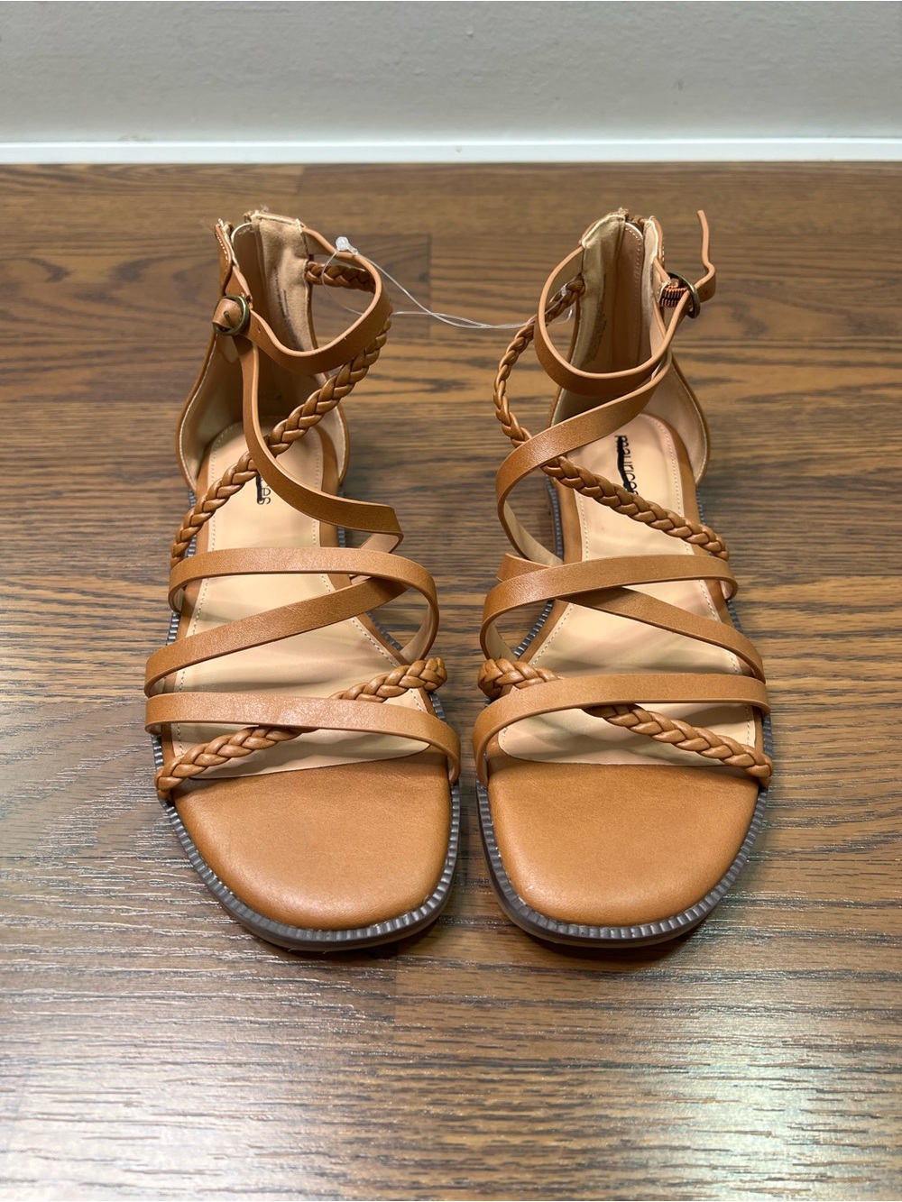 Maurices Callie Strappy Braided Gladiator sandals in Tan size Women’s 7.5